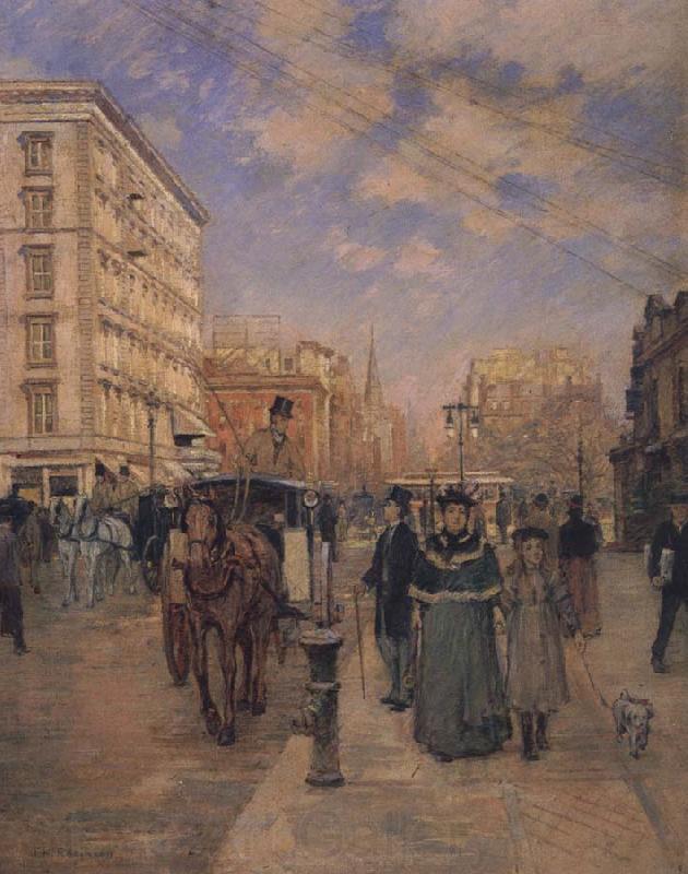Theodore Robinson Fifth Avenue at Madison Square Norge oil painting art
